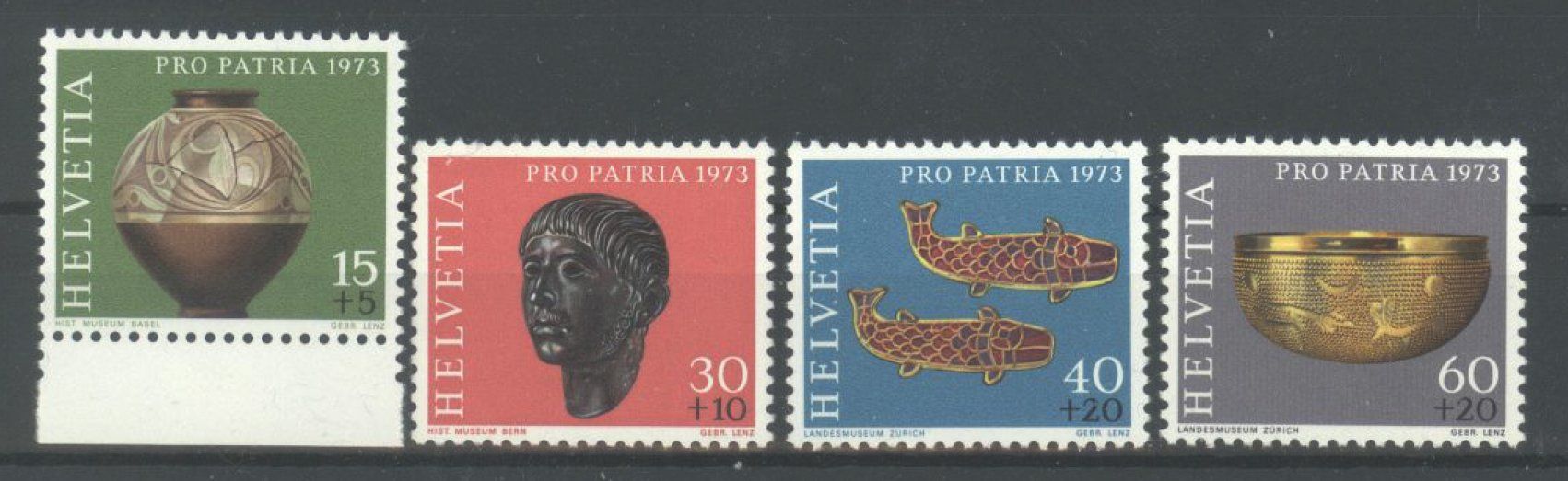 Tutti i francobolli: 1973, Pro Patria ** – Usato da Willisau venduto da Vollstempel
