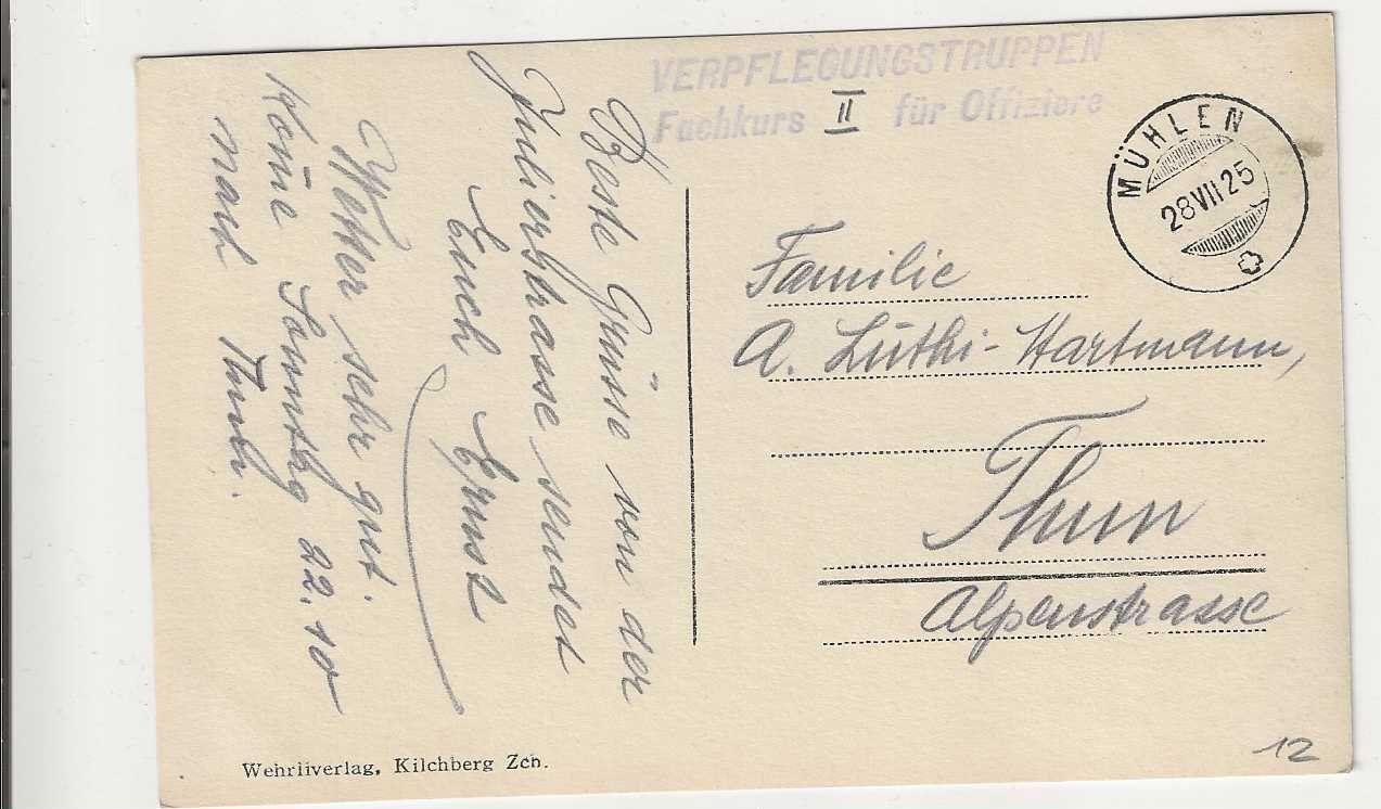 Cartoline postali: Postauto, 1925 – Usato da Spiez venduto da Niesen20 1