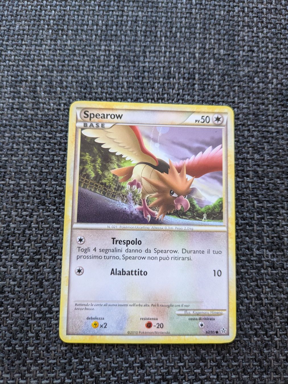 Pokémon Carte collezionabili: SPEAROW, UNLEASHED, UL62, COM, 2010, ITA, GD – Usato da Losone venduto da AlpineLayer