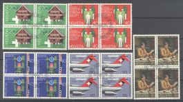 1981, Viererblöcke, ET, Sonderpostmarken I
