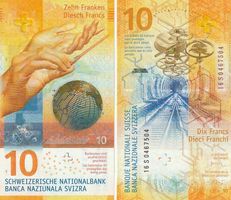 10 Franken 2016  unz bankfriesch