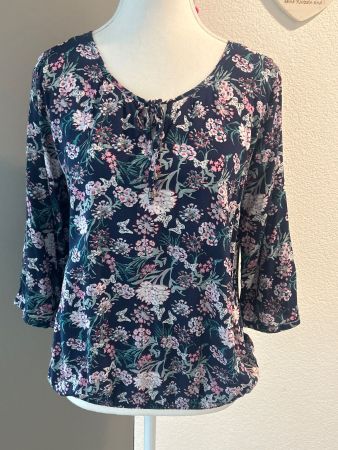 Langarm Blusenshirt mit Muster