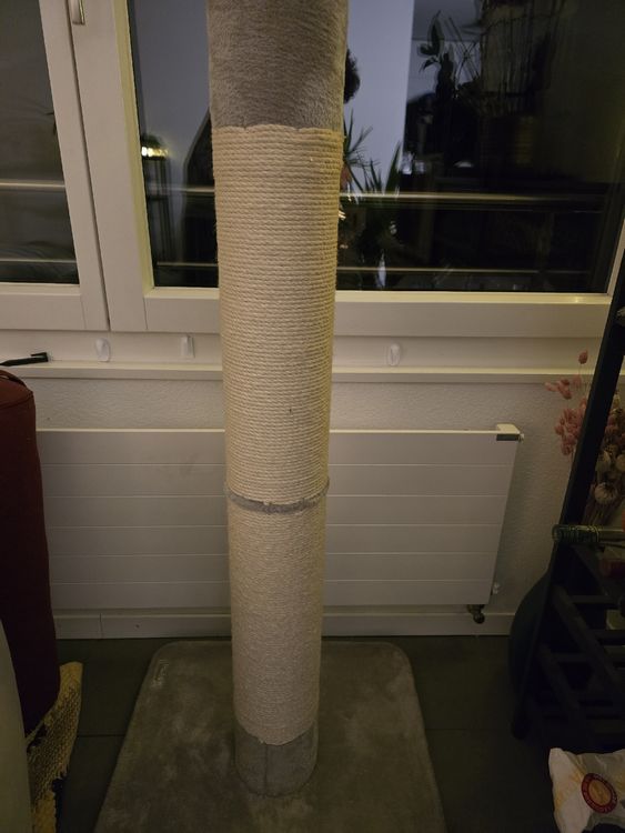Griffoir Pour Chat En Carton Ondulé Pliable 40 Cm - Avec Balle Intégrée, Jouet Interactif Et Zone De Repos