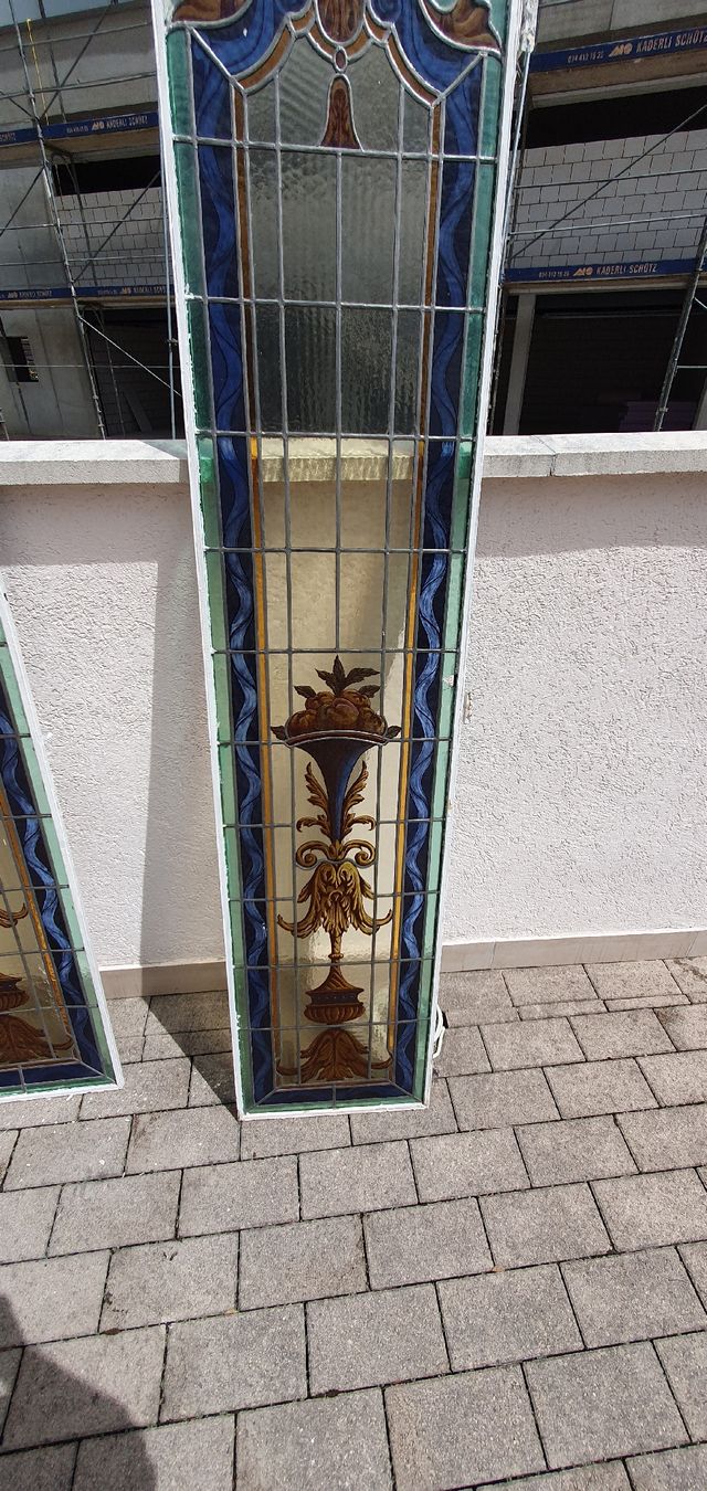 Fenster: 6 Stuck Jugendstil Fenster, Glasmalerei, Bleiverglasung – Gebraucht aus Utzenstorf von Filetto 4