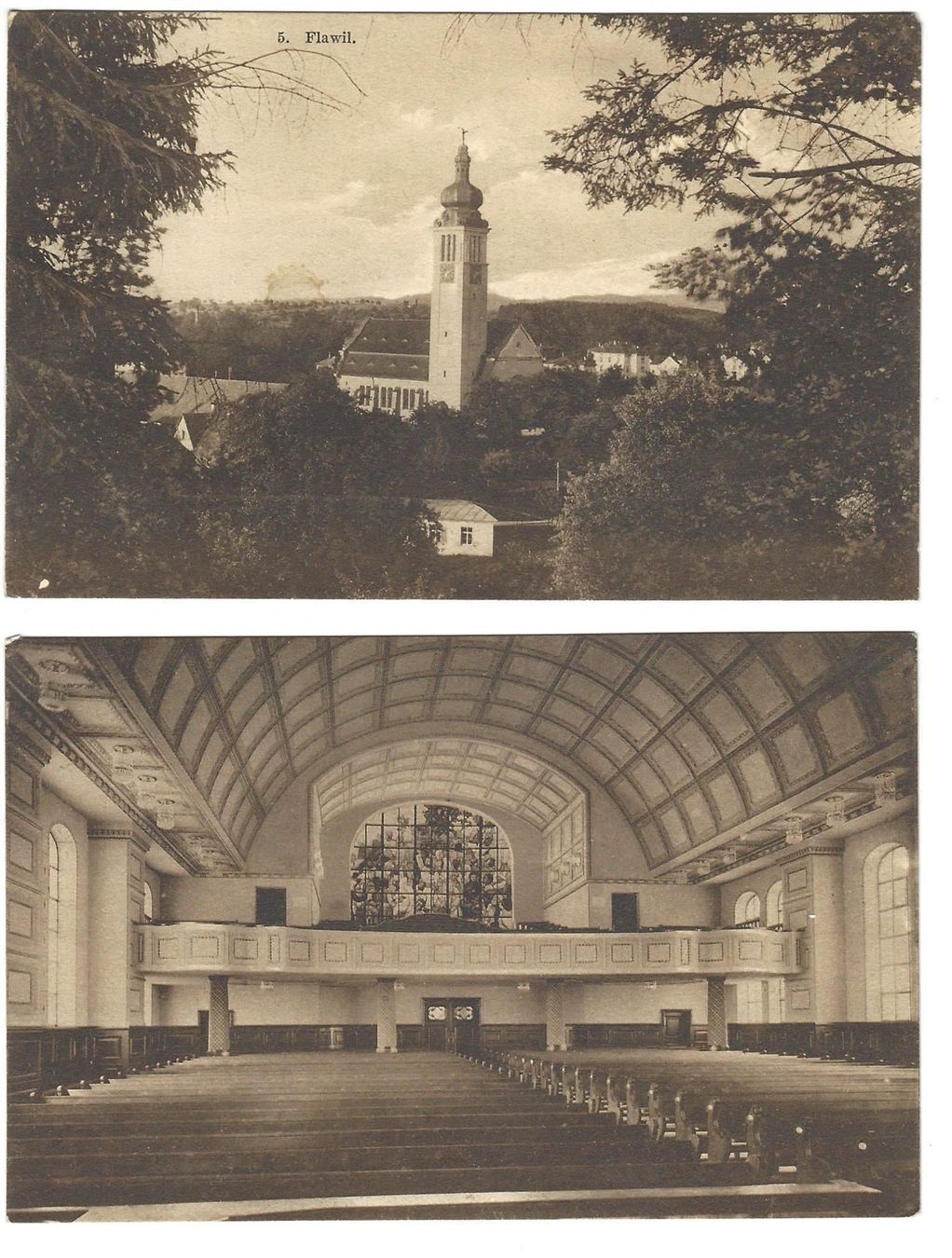 Cartoline postali: AK Evangelische Kirche Flawil – Usato da Frauenfeld venduto da Astra13