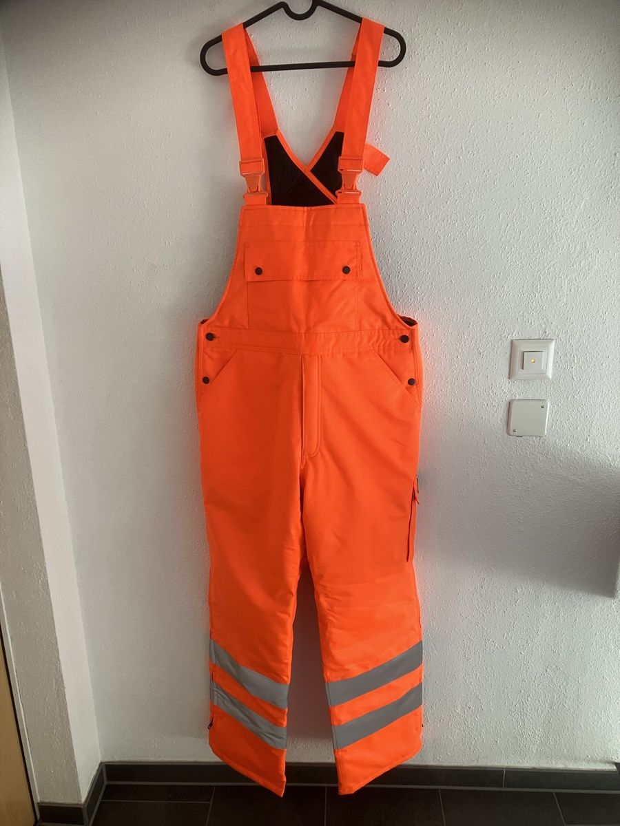 Hosen: Mascot Arbeitslatzhose Thermo Warnschutz Gr. L – Gebraucht aus Bettwiesen von Zustand57