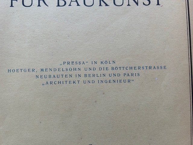 Livres: Pressa Köln, Böttcherstrasse Bremen, Wasmuth 1928 – D'occasion à Bern par oregonzwei 1