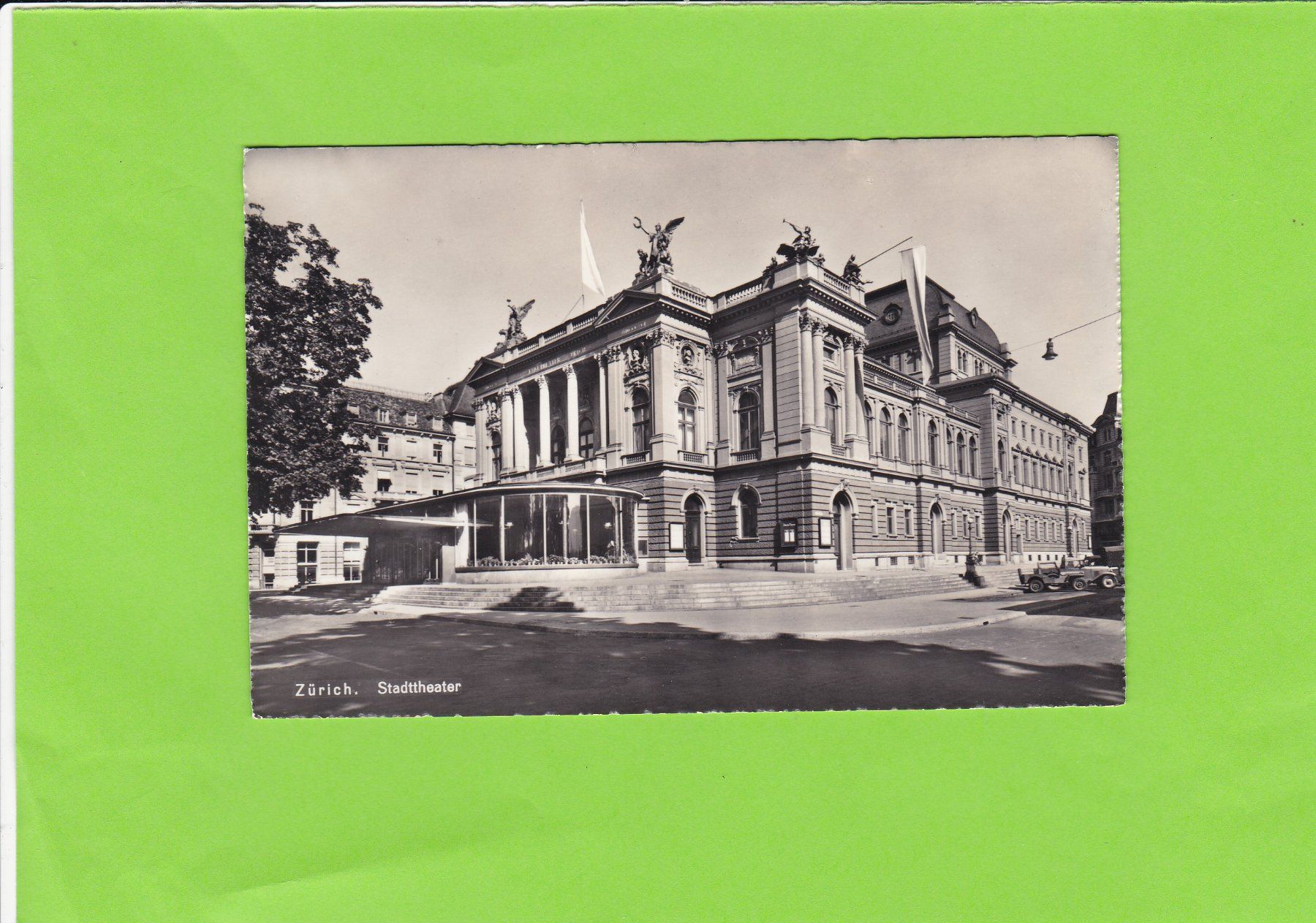 Ansichtskarten: Zürich, Stadttheater-Oldtimer – Gebraucht aus St. Peterzell von neckertal