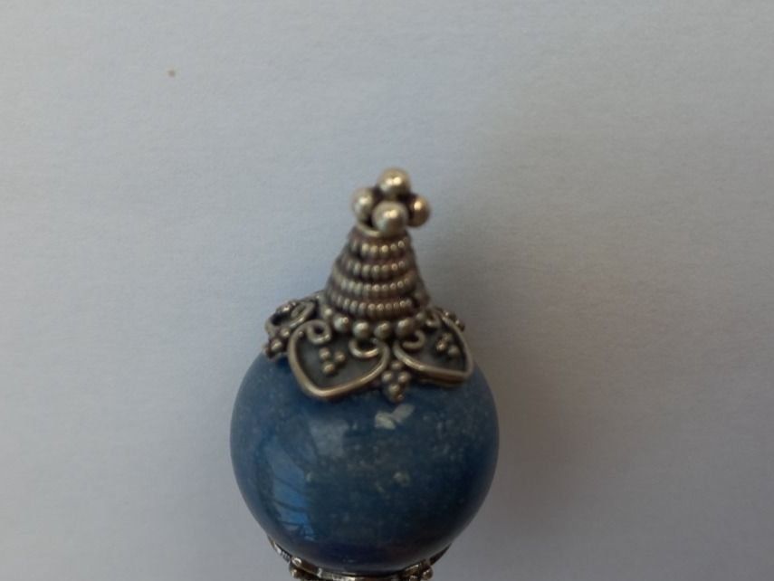 Ciondoli: Schmuck Anhänger. Stein Dumortierit, Silber – Nuovo e nell'imballaggio originale da Winistorf venduto da acreativ4 2