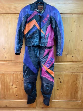 Vintage IXS Motorrad Lederkombi, Damen Gr.42 (wie Gr.34-36)