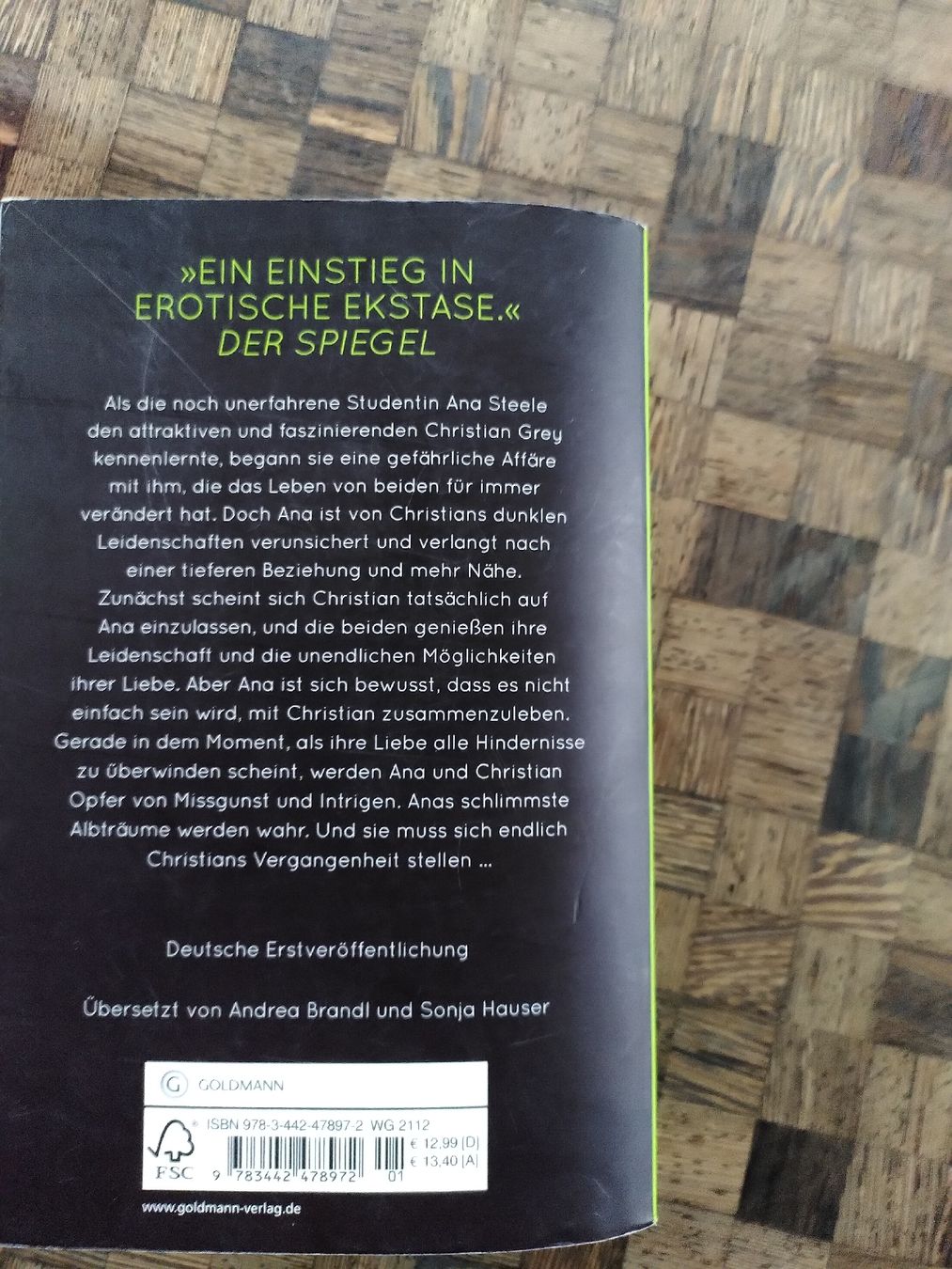 Libri: E.L. James Shades of Grey - Befreite Lust – Usato da Riehen venduto da Gerusch67 1