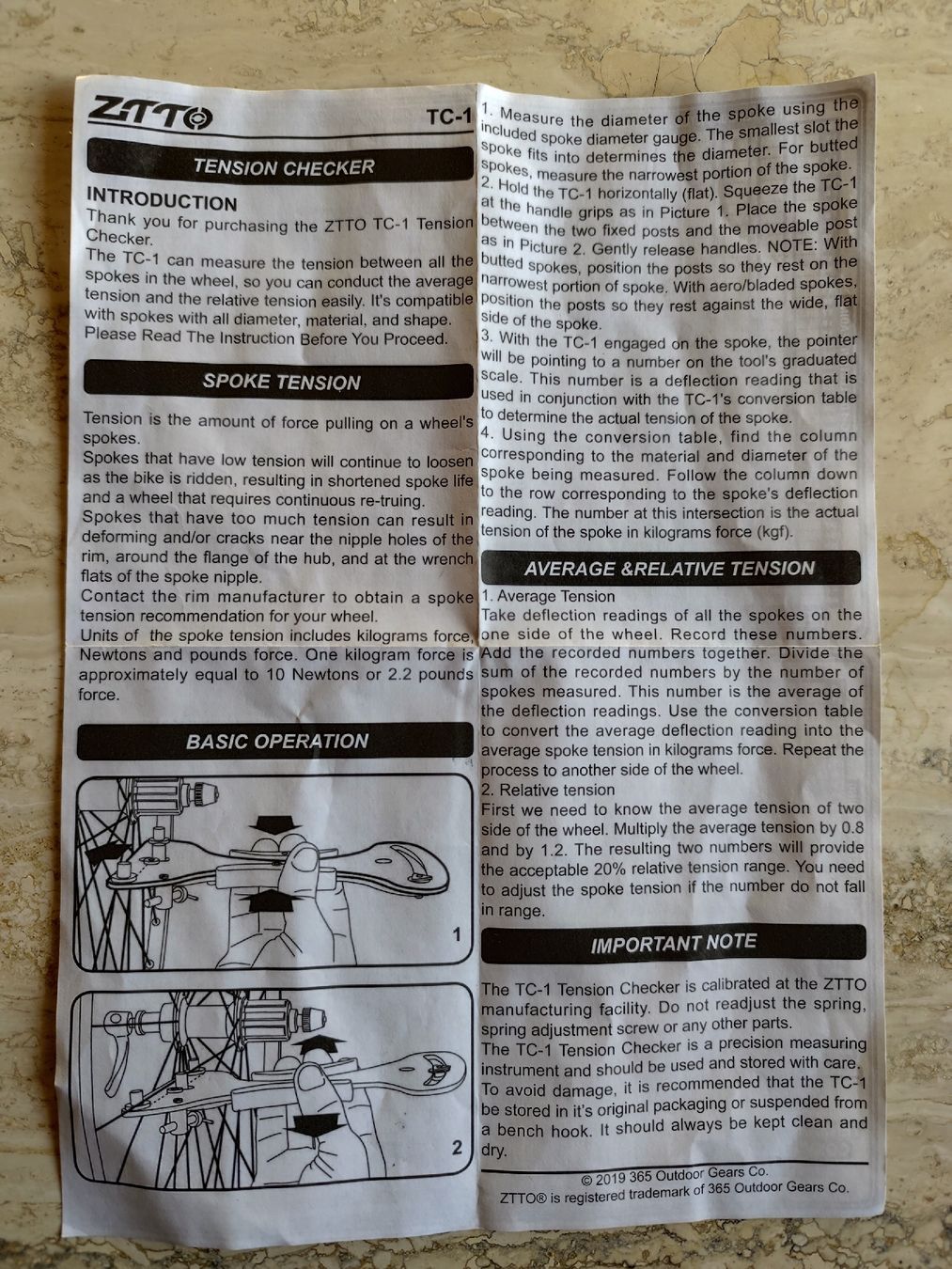 Misurare: Fahrrad Speichenspannungs-Messgerät Zitto – Nuovo (secondo la descrizione) da Grüningen venduto da stellagolightly 3