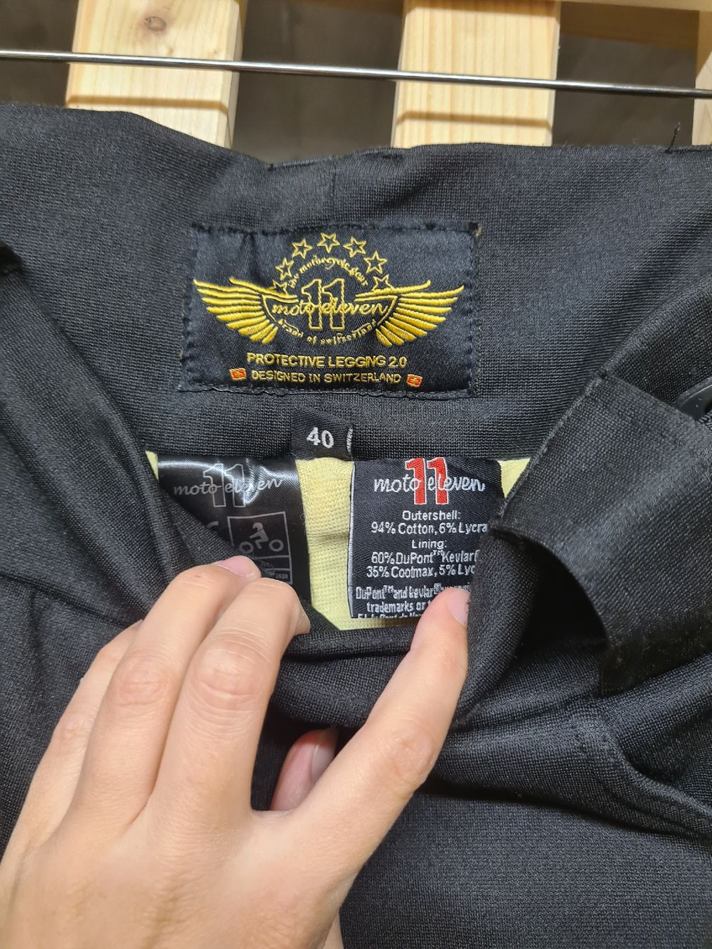 Pantaloni: Moto Eleven Protective Legging 2.0 schwarz Grösse 40 – Usato da Luthern venduto da ste_q9qv 1