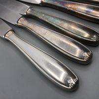 6 Tafelmesser versilbert