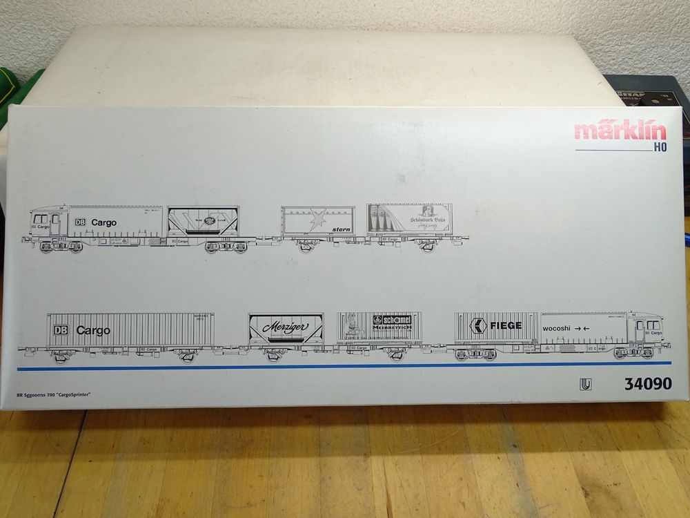 Märklin 34090 Cargo Sprinter DB, Rot, Delta, H0,WS/AC,OVP (Gebraucht ...