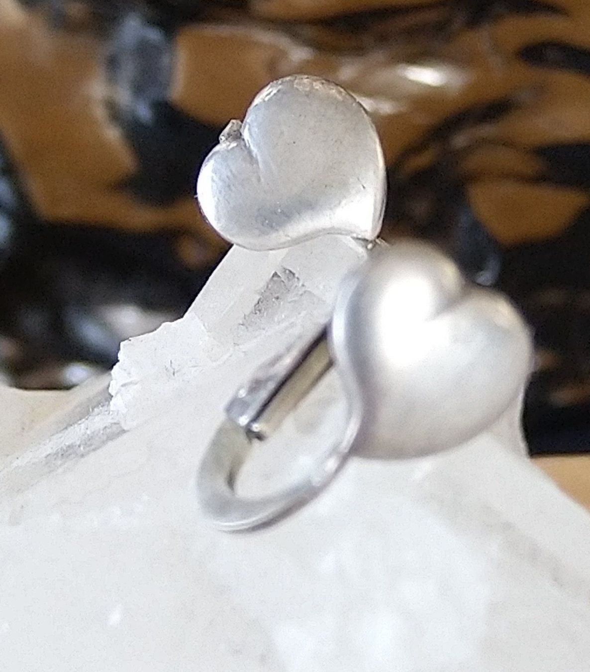 Ohrringe & -stecker: OHRRINGE IN 800 925 SILBER CLIPS HERZ – Gebraucht aus Romanshorn von BoutiqueA 1