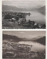 2 Ansichtskarten Vevey 1913+1942