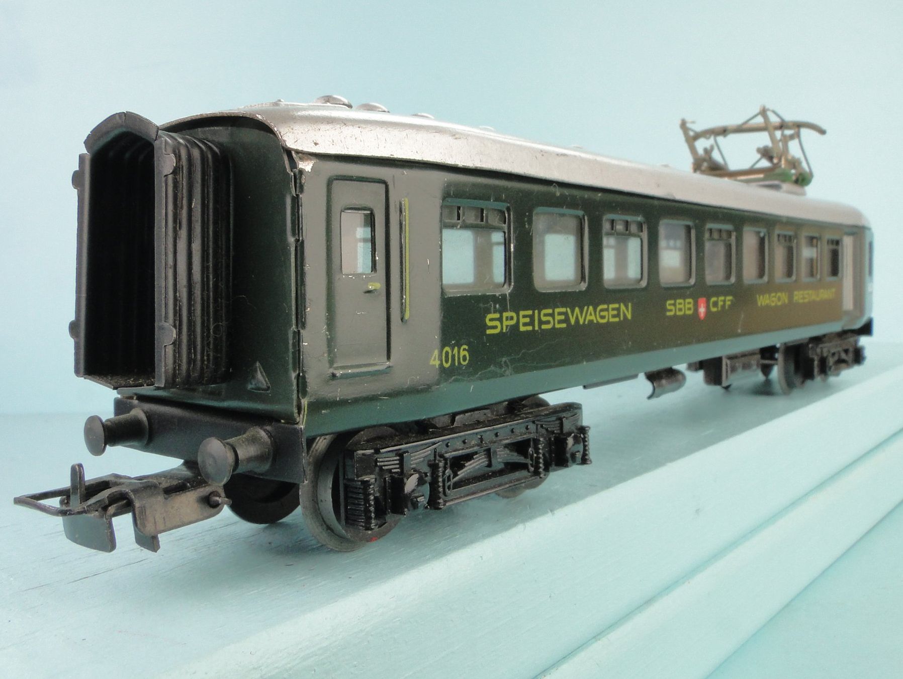 Märklin Modellini di ferrovie: Märklin: 348/2, SBB Speisewagen, Blech – Usato da Bülach venduto da cann11 4
