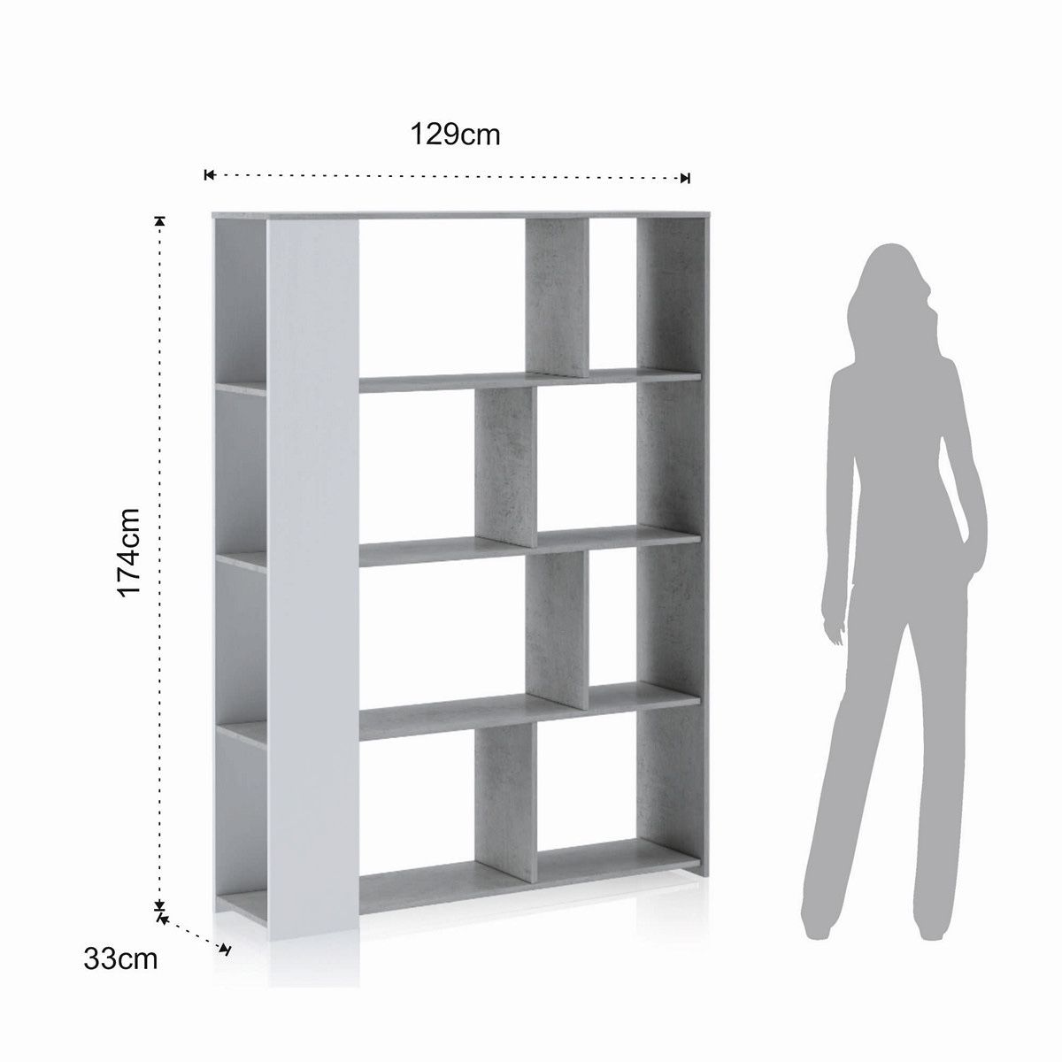 Scaffali: Libreria Tomasucci bianca e grigio – Usato da Zürich venduto da fed_5zp9 1