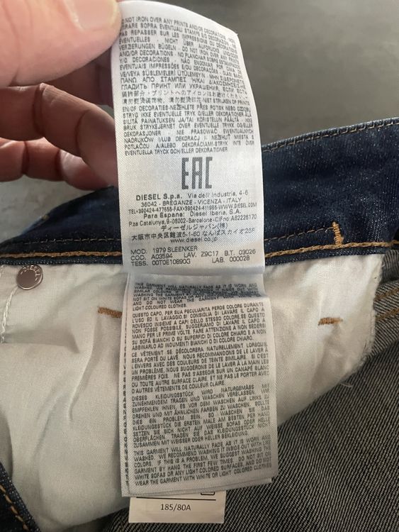 Diesel Jeans: Jeans Diesel 1979 Sleekner Taille 30 32 – Usato da Vallamand venduto da Bricbracbroc82 6