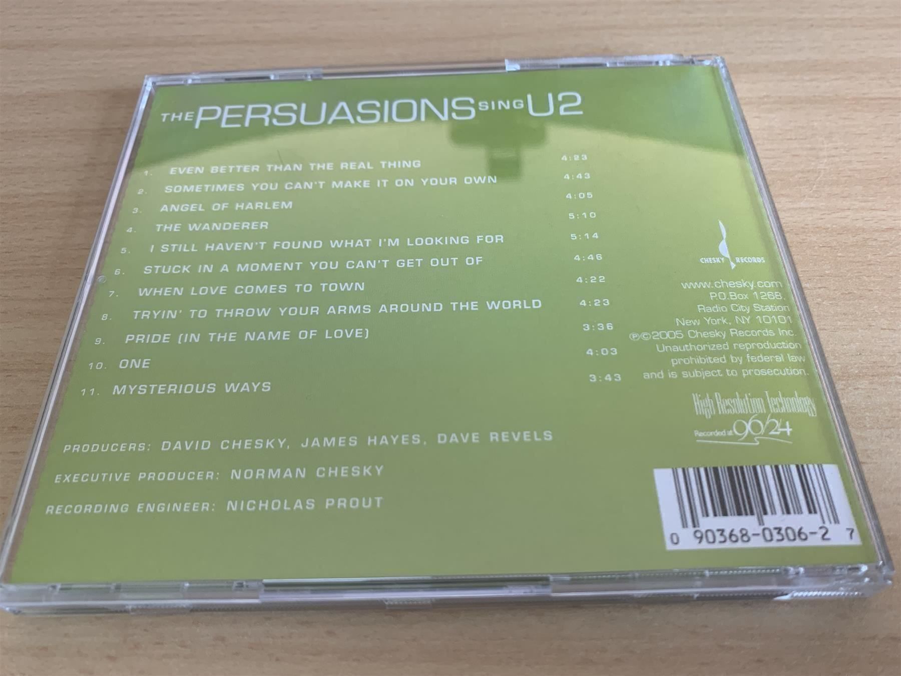 CD: The Persuasions – Sing U2 – Usato da Rikon im Tösstal venduto da Alpenmutz 1