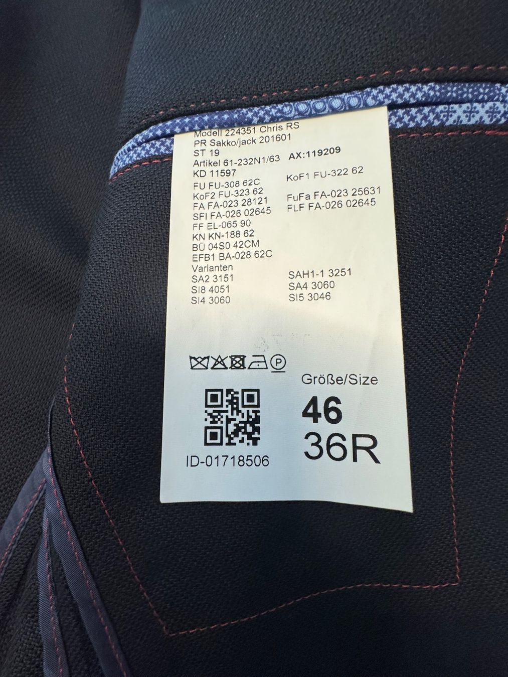 Anzüge: Blazer Herren - Grösse 46, Bernheim – Neu (gemäss Beschreibung) aus Kestenholz von cvx_889vv 2