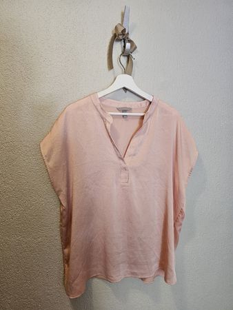 Kurzarm H&M Damen Bluse in Pastell-Apricot Gr. XL