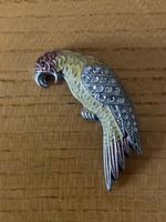 Magnifique broche perroquet avec strass
