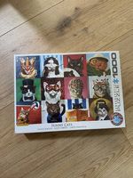 1000 er Puzzle Katzen