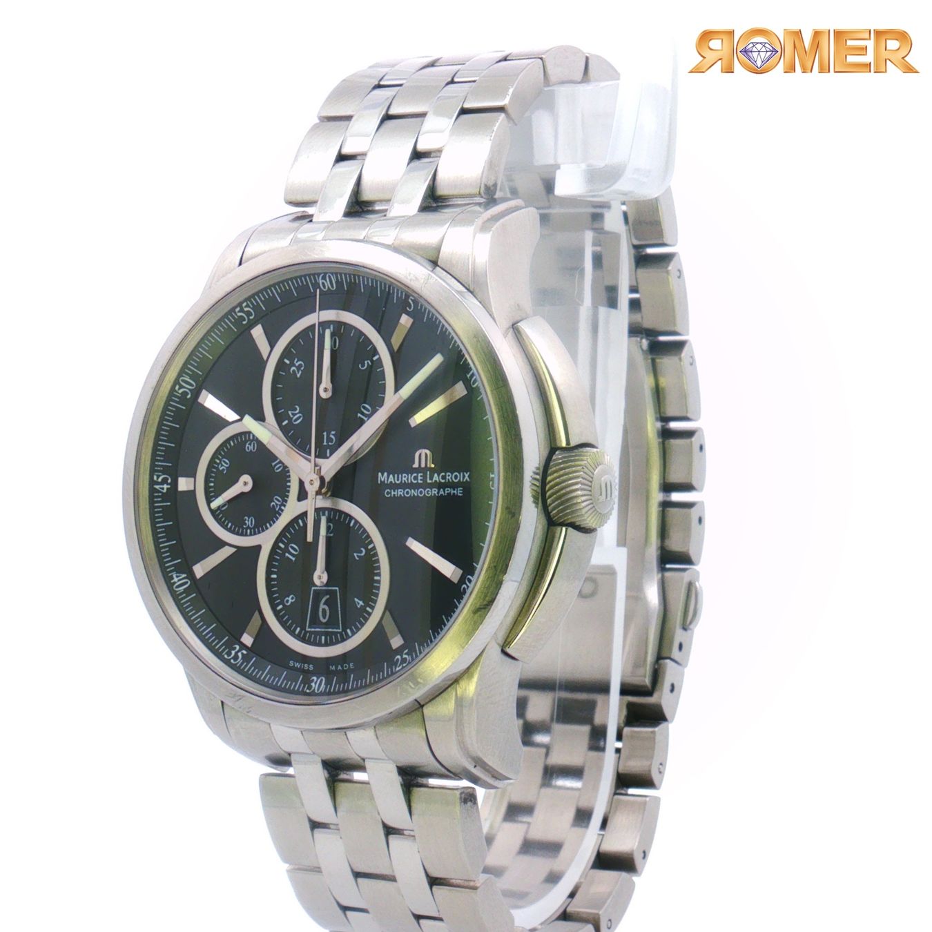 Maurice Lacroix Uhren: MAURICE LACROIX PONTOS AUTOMATIC CHRONOGRAPH – Gebraucht aus Winterthur von Romer.Uhren.Schmuck 2
