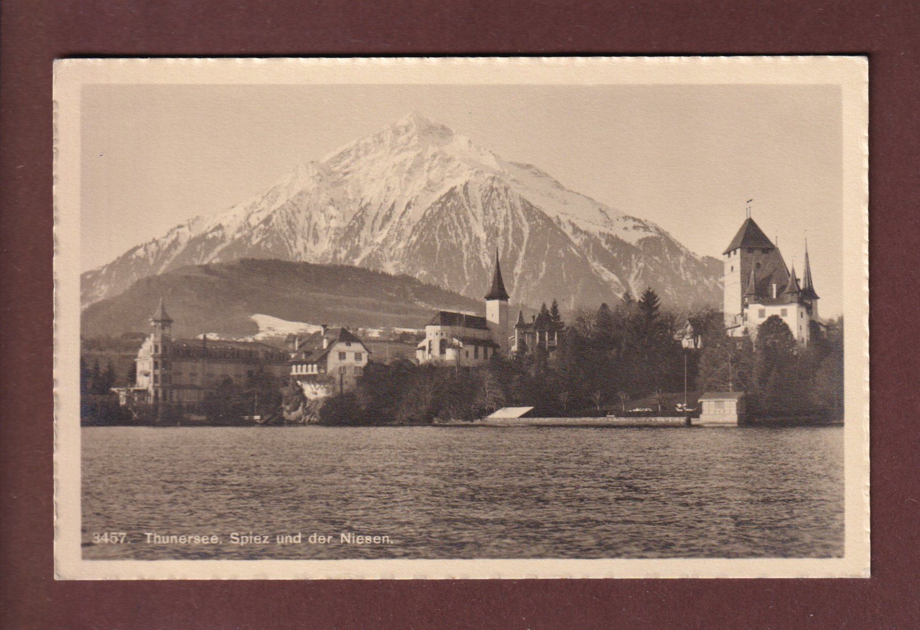 Cartoline postali: SPIEZ - Niesen – Usato da Pully venduto da nicecards