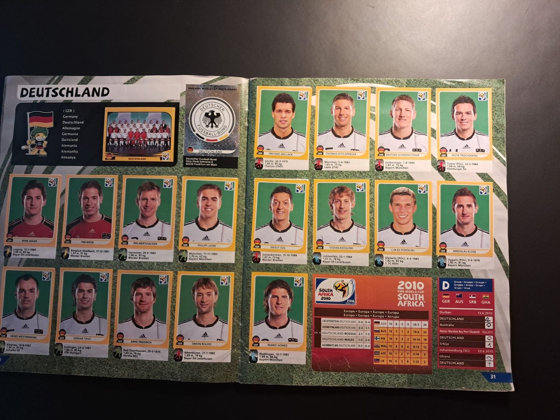 Panini Album: Panini WORLD CUP 2010 Album komplett – Usato da Muttenz venduto da lou_9zpz 5