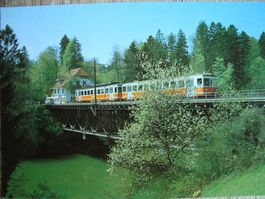 BTI Biel-Täuffelen-Ins-Bahn Pendelzug bei Hagneck