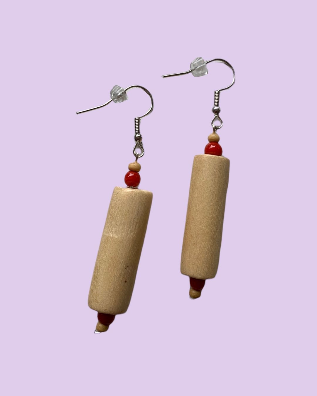 Orecchini pendenti & Orecchini a lobo: "Finger lickin' wood" earrings – Nuovo e nell'imballaggio originale da Basel venduto da demonbaby2222 1
