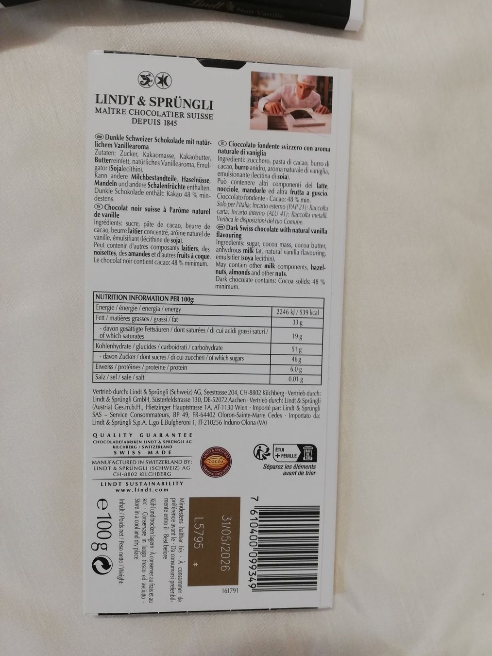Lindt Cibi & Specialità: Schoggi Lindt Excellence 4 Tafel – Nuovo (secondo la descrizione) da Untersiggenthal venduto da Marlen59 2