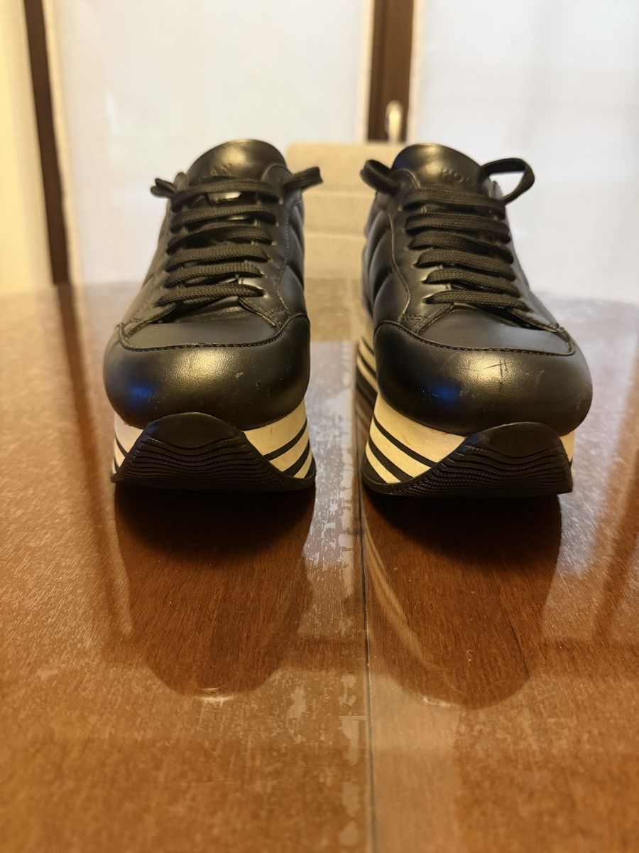 Hogan Damenschuhe: Hogan MaxiPlatform, schwarzes Leder, Größe 37 – Gebraucht aus Roveredo GR von mar_d5sf 1