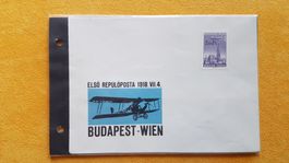 FDC - Erste Flugpost Budapest - Wien 1918 - Ungarn 1968