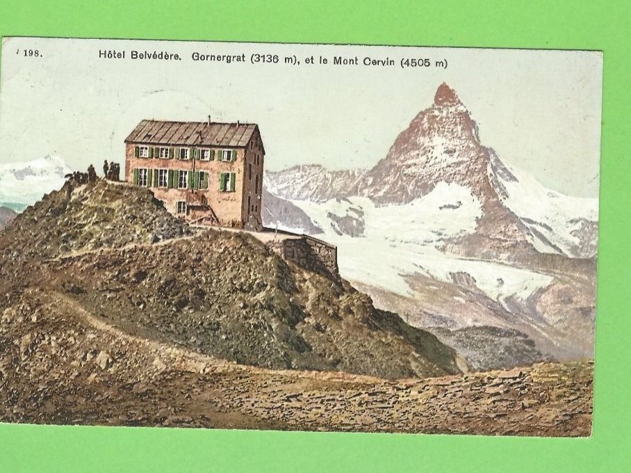 Cartes postales: Gornergrat, Hotel Belvédèr – D'occasion à Zürich par t24_de