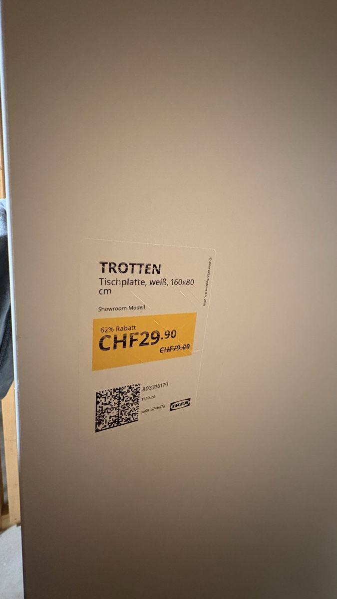 Ikea Piatti di portata: Tischplatte TROTTEN von IKEA – Nuovo (secondo la descrizione) da Birr venduto da eleu