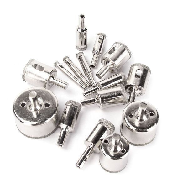 Tutti gli attrezzi: 15pcs Diamantbohrer Glasbohrer Bohrkrone – Nuovo (secondo la descrizione) da Thun venduto da onlino 2
