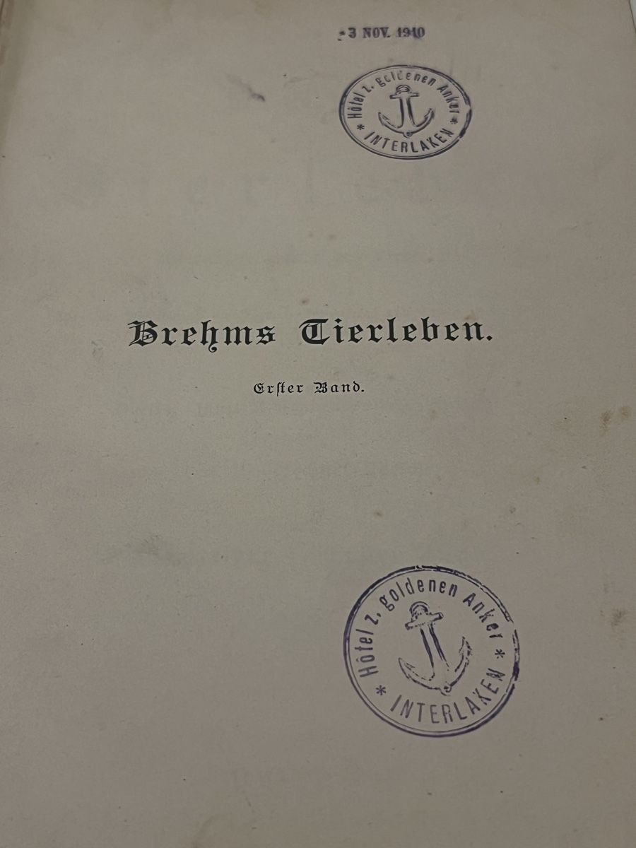Libri: Brehms Tierleben 1.-3. Band – Usato da Ipsach venduto da Be44 1