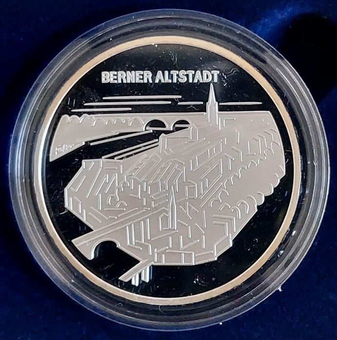 Tutti le monete: 20 Franken 2003 Silber pp Berner Altstadt Box – Nuovo (secondo la descrizione) da Arch venduto da moneyswiss 1