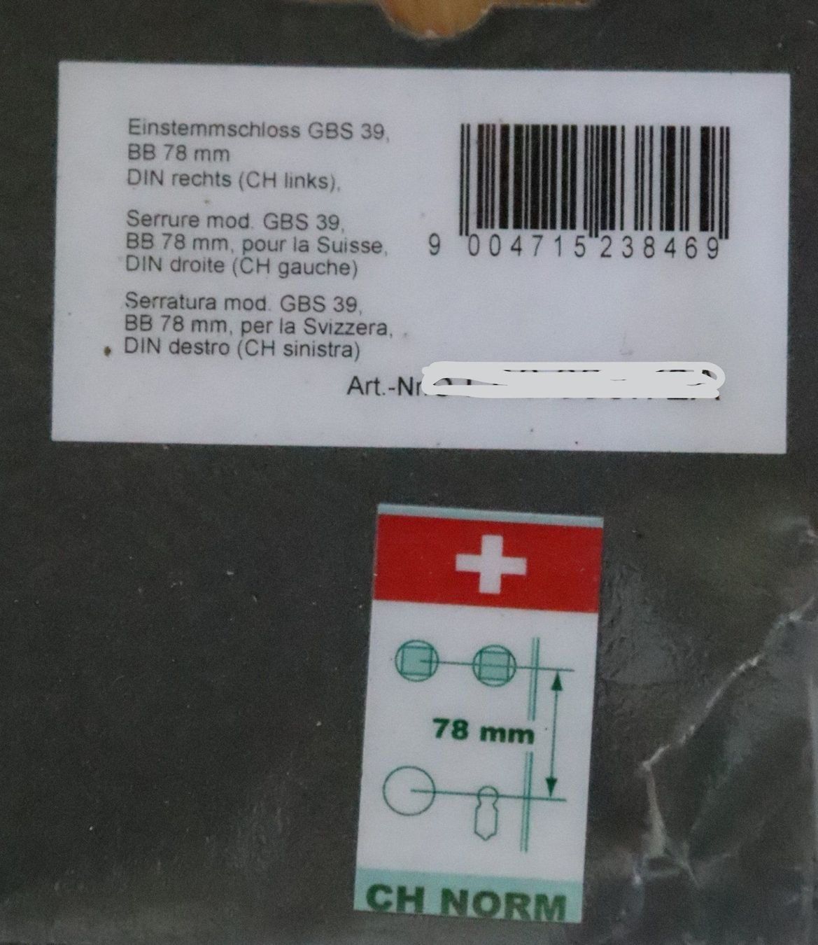 Dormakaba Quincaillerie: 1 CNS DRÜCKER GARNITUR – Neuf (Voir description) à Tann par elolecig 2