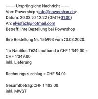 Nautilus T624 Laufband, Top Zustand, wenig gebraucht!