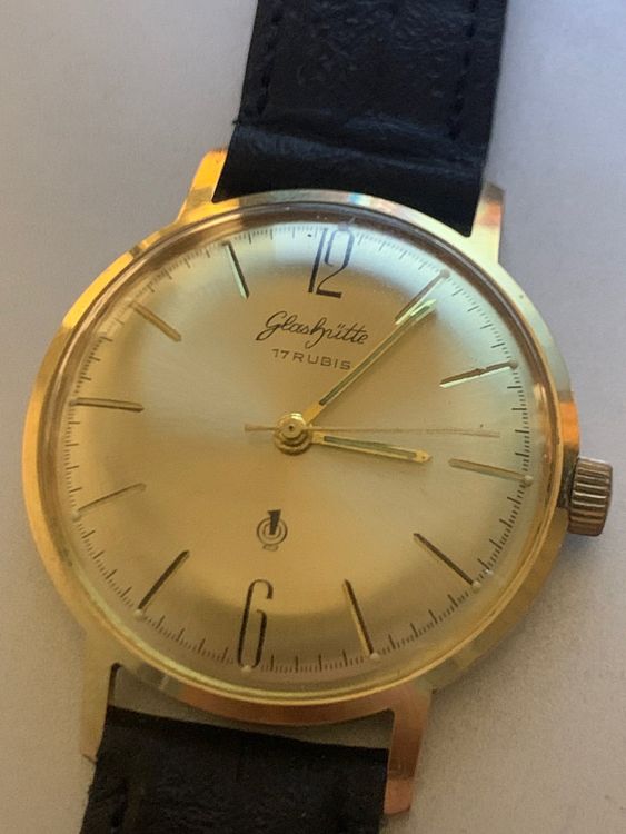 GLASHUETTE GUB aus der DDR der 60er Jahre mit Gütesiegel