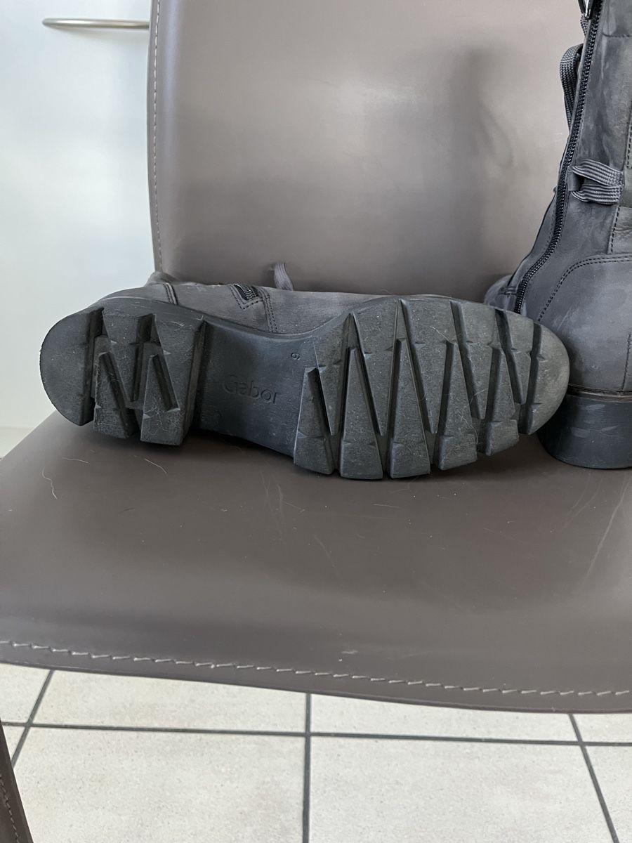 Gabor Damenschuhe: Gabor Schnürstiefel, Gr. 39, Grau – Gebraucht aus Chur von Cougar1998 4
