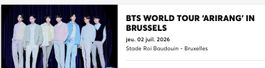 1-4x BTS Concert Tickets Belgium - ARIRANG World tour 💜