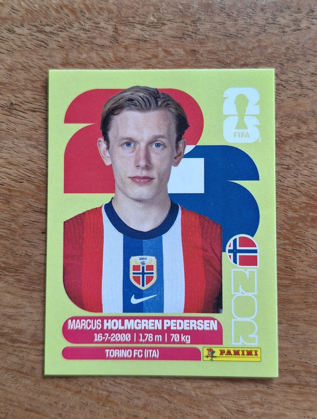 Panini Carte collezionabili: Panini Marcus Holmgren Pedersen NOR 6 – Nuovo (secondo la descrizione) da Romanens venduto da Crocette
