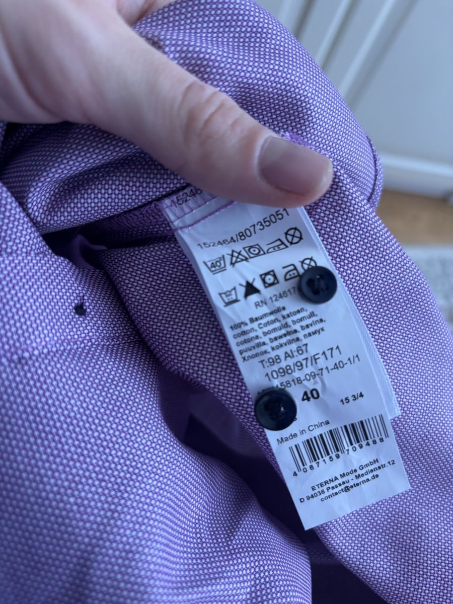 Camicie: NEW - Eterna Shirt NP: 99.- – Nuovo e nell'imballaggio originale da Zürich venduto da red_vn2j 5