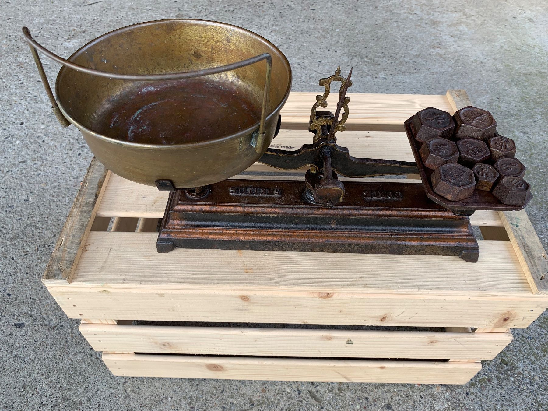 Bilance e pesi: antike Force Roberval Waage 5 Kg – Usato da Feldbach venduto da Olive1 6
